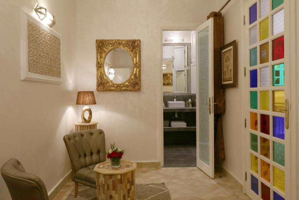 Двухместный (Улучшенный двухместный номер Делюкс с 1 кроватью или 2 отдельными кроватями) гостевого дома Riad Andalla Spa, Марракеш