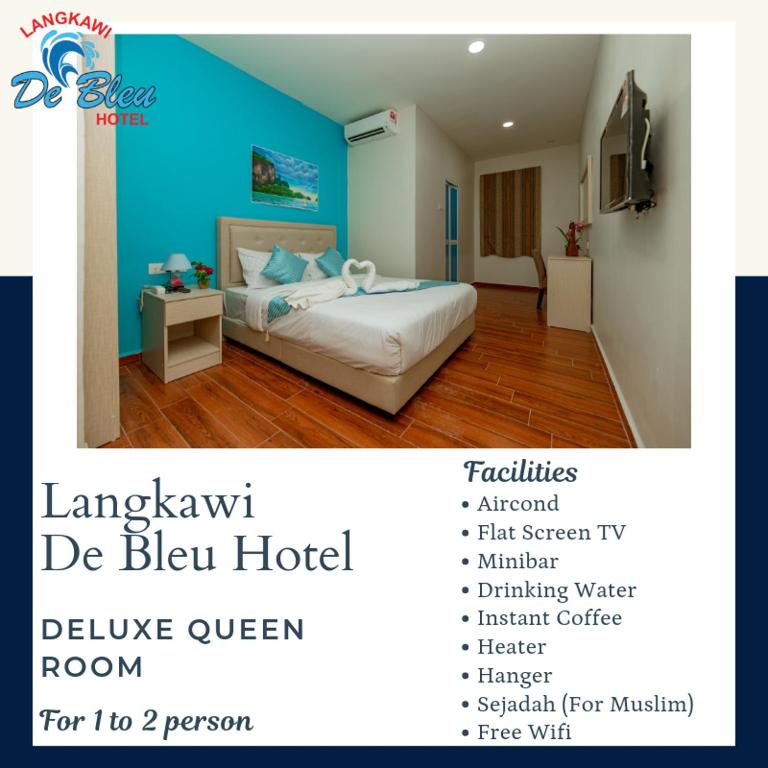 Двухместный (Номер Делюкс с кроватью размера «queen-size») отеля Langkawi De Bleu Hotel, Лангкави
