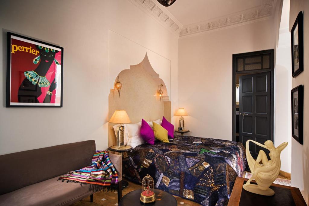 Двухместный (Стандартный двухместный номер с 1 кроватью или 2 отдельными кроватями) отеля Riad Star by Marrakech Riad, Марракеш