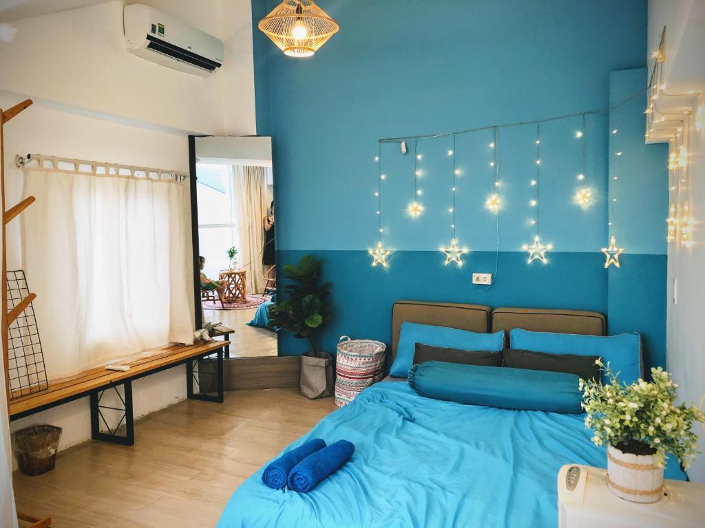 Двухместный (Двухместный номер с 1 кроватью и патио), Annie Homestay Núi Một