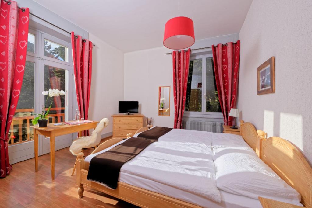 Двухместный (Стандартный двухместный номер с 1 кроватью или 2 отдельными кроватями) отеля Hotel Splendide, Шампекс
