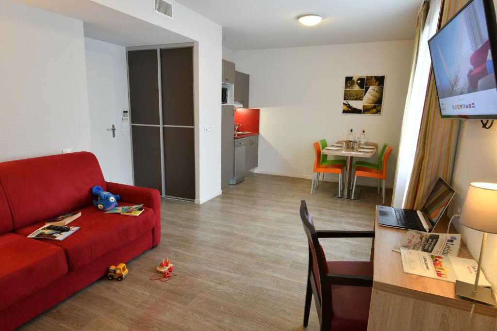 Апартаменты (Апартаменты с 1 спальней) апарт-отеля Appart-Hôtel Mer & Golf City Bassins à flot, Бордо