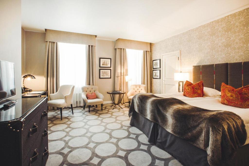 Двухместный (Двухместный номер Делюкс с 2 отдельными кроватями и доступом в сауну) отеля Grand Palace Hotel, Рига