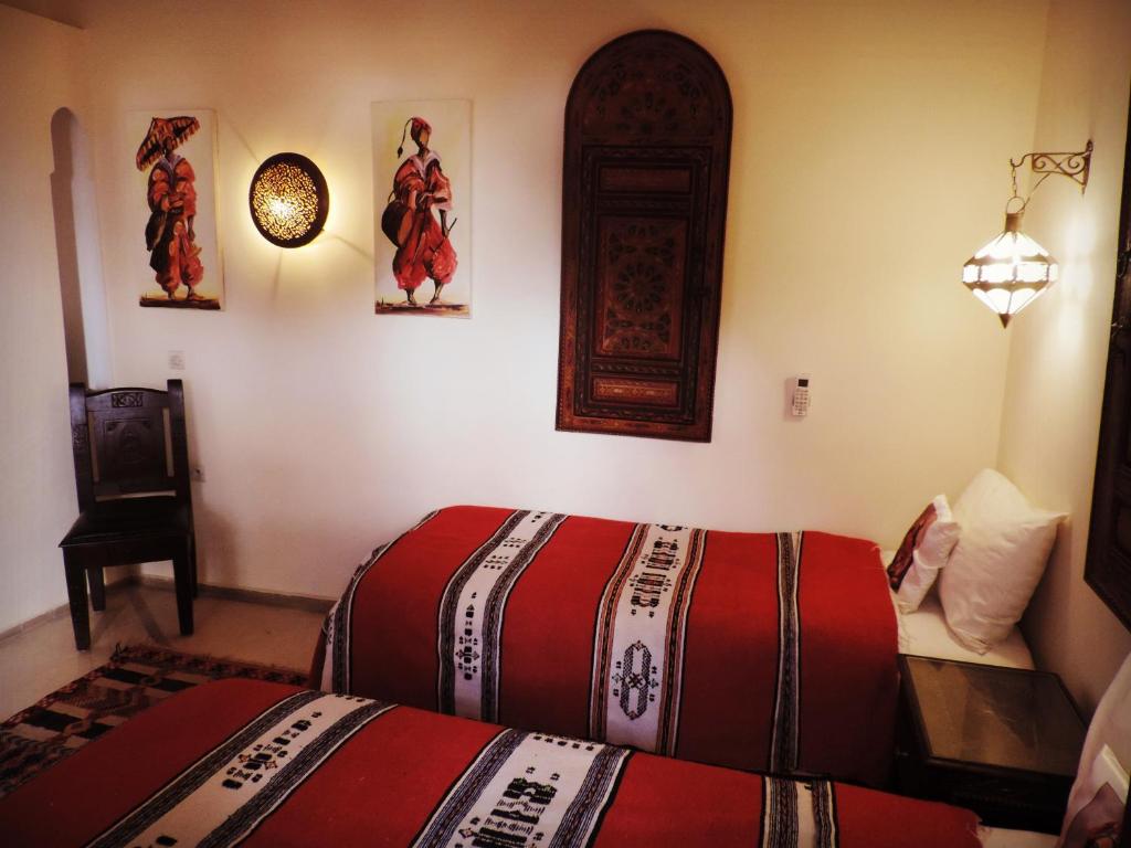Двухместный (Двухместный номер с 2 отдельными кроватями) отеля Riad Nirvana, Марракеш