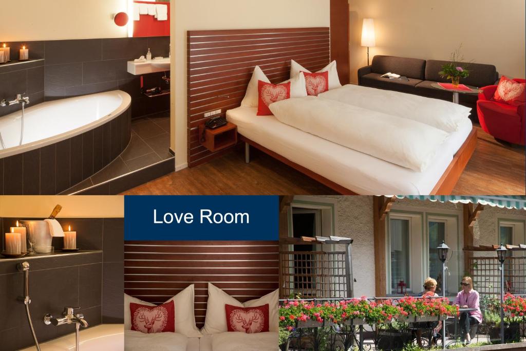 Двухместный (Двухместный номер «Любовь» с 1 кроватью и балконом) отеля Hotel Hirschen - Grindelwald, Гриндельвальд