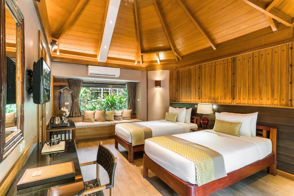 Двухместный (Двухместный номер Делюкс с 1 кроватью или 2 отдельными кроватями) курортного отеля River Kwai Resotel, Канчанабури