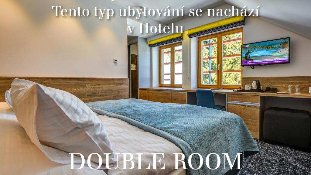 Двухместный (Стандартный двухместный номер с 1 кроватью или 2 отдельными кроватями) отеля Amenity Špindlerův Mlýn, Шпиндлерув Млын