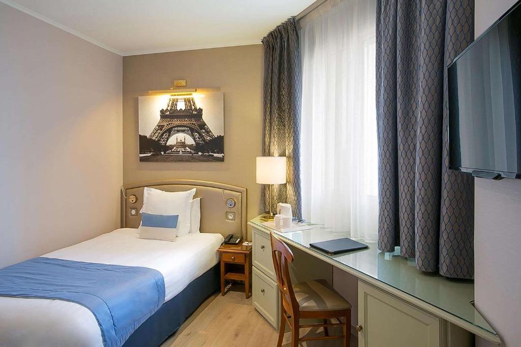 Одноместный (Одноместный номер с односпальной кроватью), Best Western Au Trocadéro