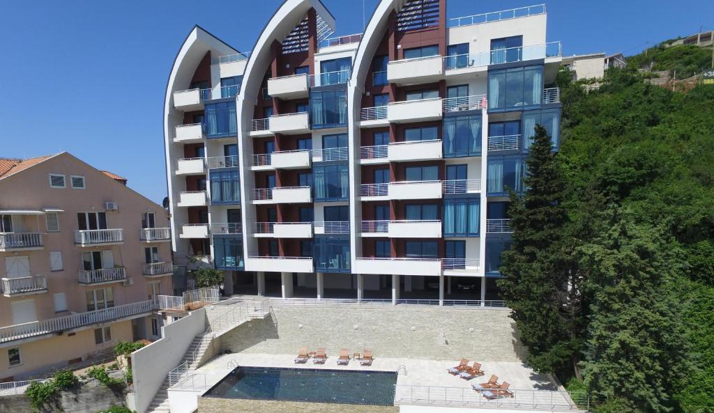 Апартаменты (Апартаменты с 2 спальнями, балконом и видом на море), Apartments Aqua