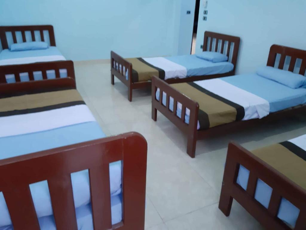 Номер (Односпальная кровать в общем мужском номере) хостела Nile Youth Hostel, Луксор