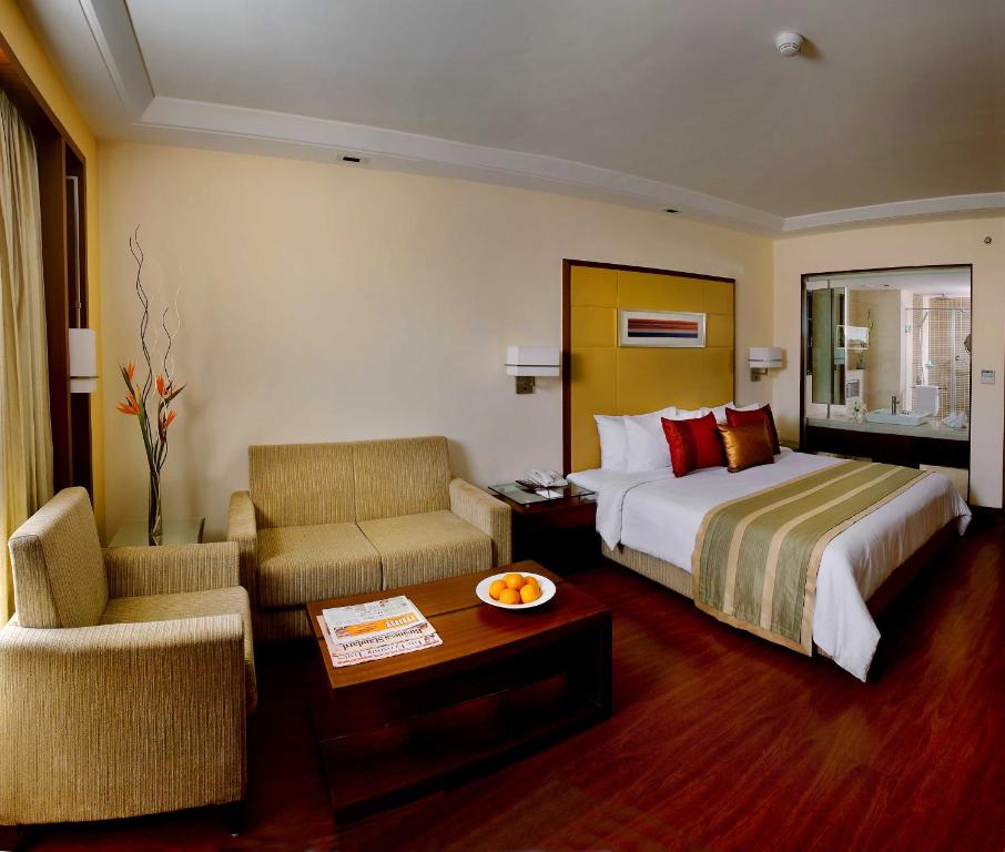 Двухместный (Deluxe Double Room with early check in at 10:30AM and late check out at 3PM) отеля Park Inn Gurgaon, Гургаон