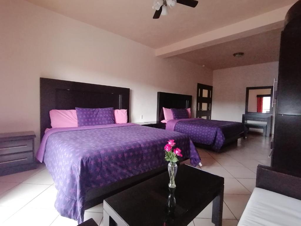 Двухместный (Двухместный номер Делюкс с 2 отдельными кроватями) отеля Hotel Peña Real, Берналь