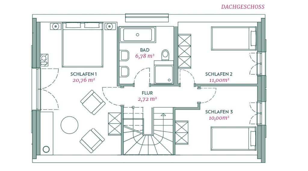 Номер (Premium Reetdachhaus mit 3 Schlafzimmern), Reetdachhäuser am Bakenberg