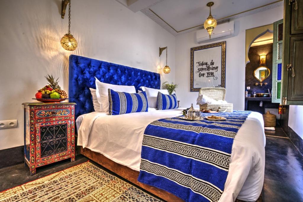 Двухместный (Номер Делюкс с кроватью размера «queen-size») отеля RIAD SOKERA HOTEL RESTAURANT & SPA, Марракеш