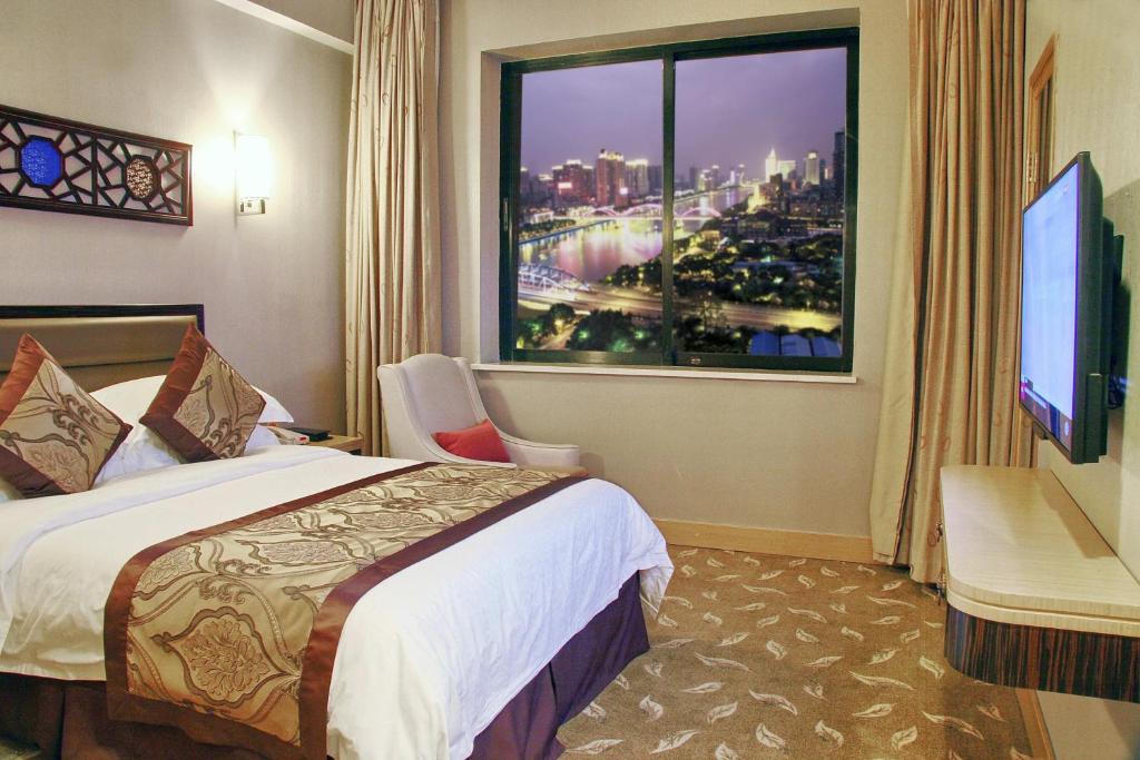 Двухместный (Landmark City View Room) отеля Hotel Landmark Canton, Гуанчжоу