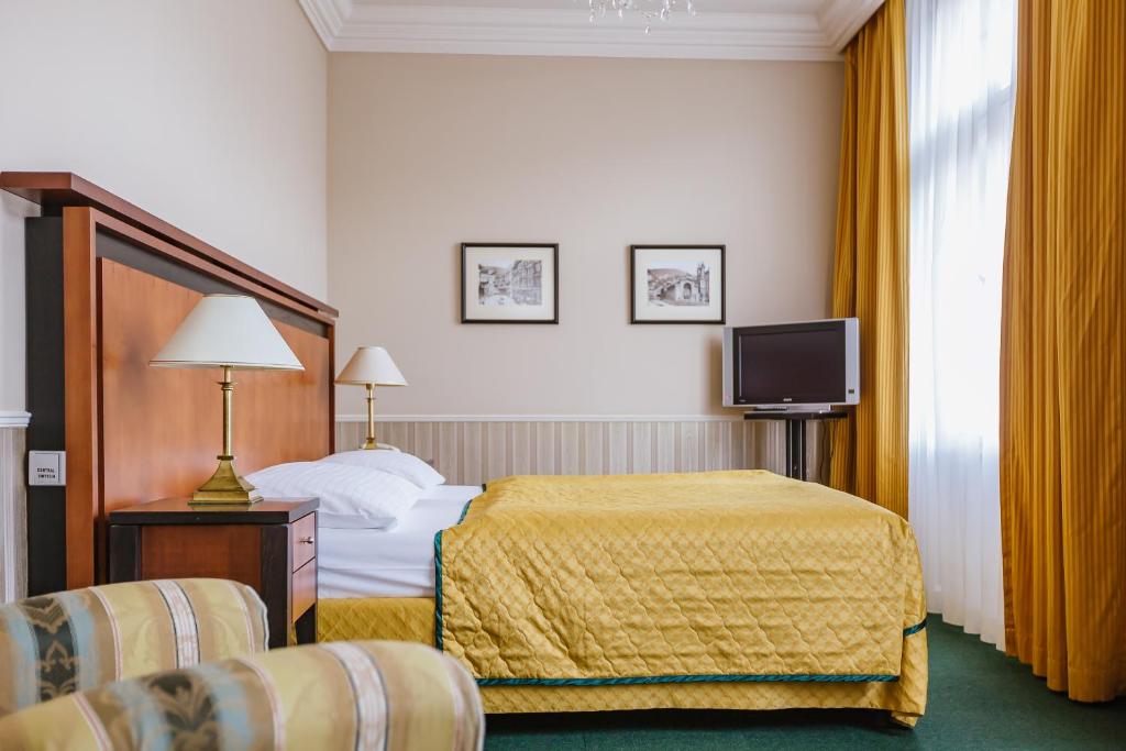 Двухместный (Двухместный номер «Комфорт» с возможностью посещения оздоровительного центра) отеля Grandhotel Pupp, Карловы Вары