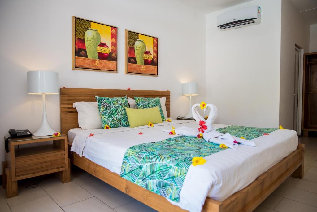 Двухместный (Стандартный двухместный номер с 1 кроватью или 2 отдельными кроватями) отеля Villas Mon Plaisir, Пуант-о-Пиман