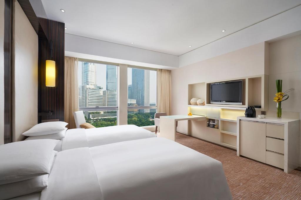 Двухместный (Клубный двухместный номер с 2 отдельными кроватями) отеля Grand Hyatt Guangzhou, Гуанчжоу