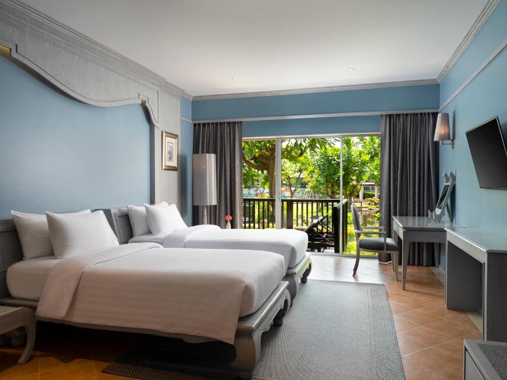Двухместный (Двухместный номер Делюкс с 1 кроватью или 2 отдельными кроватями, вид на сад) курортного отеля Aonang Villa Resort, Краби