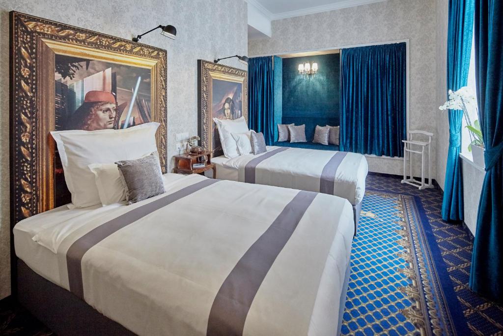 Двухместный (Номер Mystery с 2 двуспальными кроватями) отеля Mystery Hotel Budapest, Будапешт