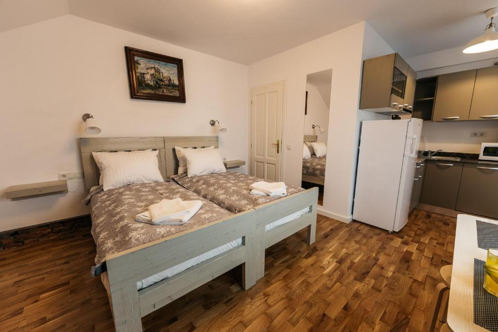 Апартаменты (Двухместные апартаменты с 2 отдельными кроватями) апарт-отеля YellowBoot Aparthotel, Сибиу