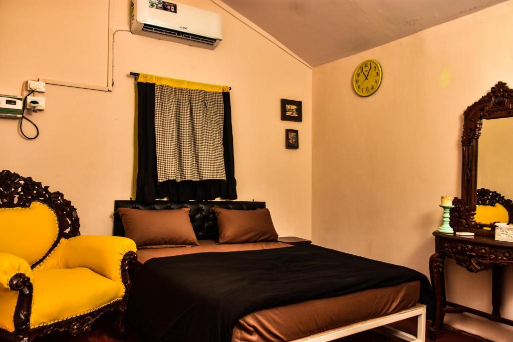 Двухместный (Двухместный номер Делюкс с 1 кроватью) хостела The Happy Dervish Goa, Анжуна