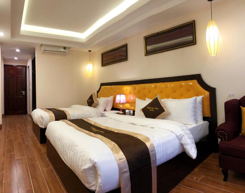 Трехместный (Трехместный номер с видом на горы) отеля Muong Hoa View Hotel, Сапа