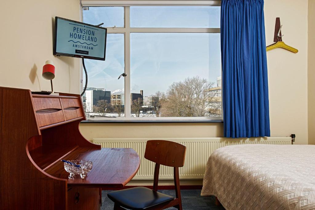 Одноместный (Одноместный номер с собственной ванной комнатой) отеля Pension Homeland, Амстердам