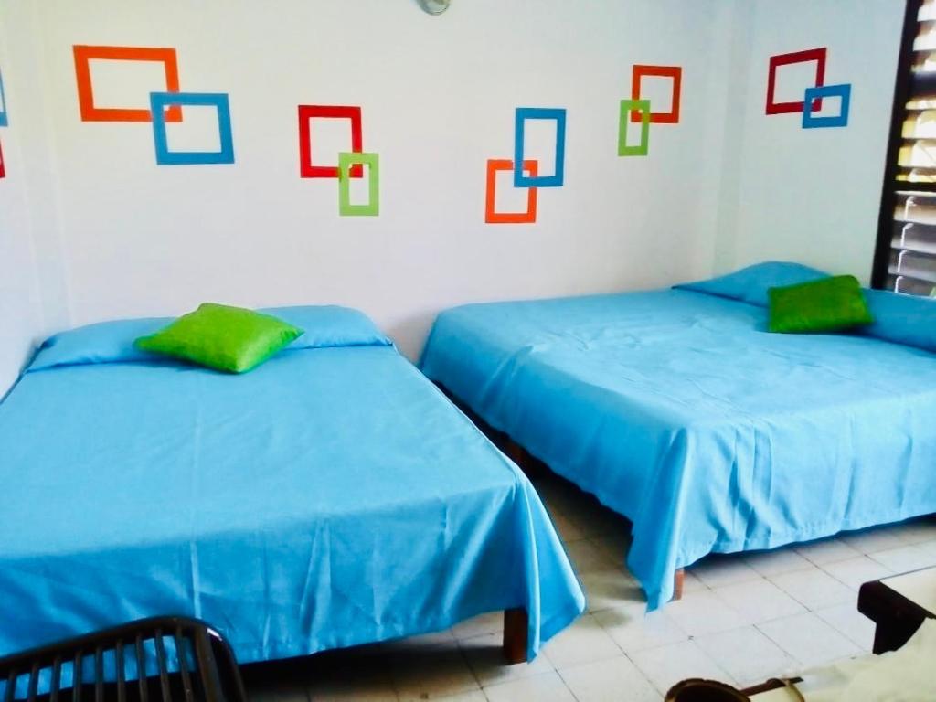 Двухместный (Двухместный номер с 2 отдельными кроватями и видом на город) отеля Hotel El Kiosco, Акапулько-де-Хуарес