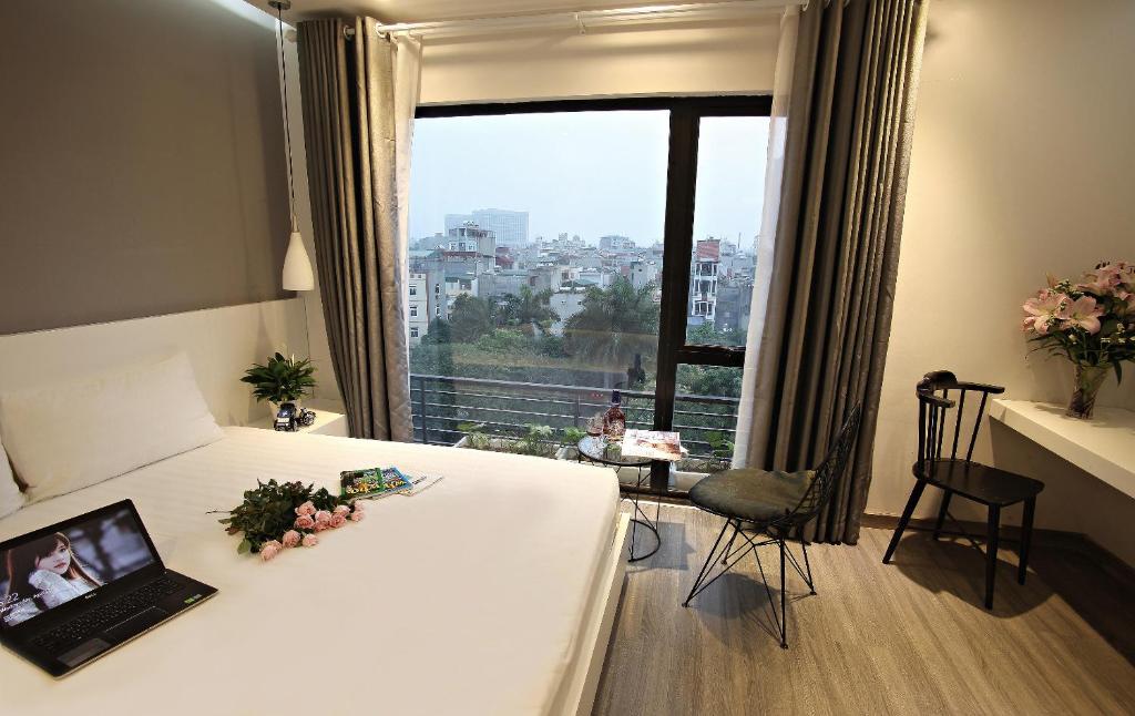 Двухместный (Двухместный номер Делюкс с 1 кроватью) отеля Hanoi Ping Luxury Hotel, Ханой