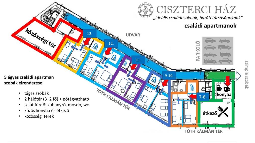 Апартаменты (Апартаменты с 2 спальнями) апартамента Zirci Ciszterci Apátság, Бая