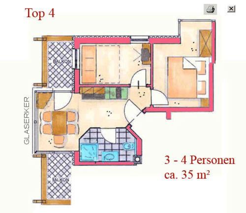 Апартаменты (Апартаменты с 1 спальней - Top 4) апартамента Apart Bianca, Ишгль