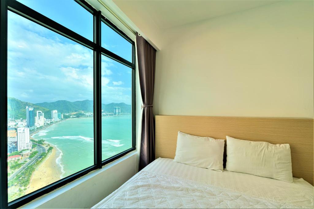 Апартаменты (Апартаменты Делюкс с частичным видом на море) апартамента iSeaview Nha Trang Beach Apartment, Нячанг