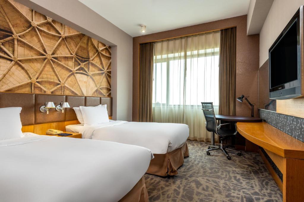Двухместный (Стандартный двухместный номер с 2 отдельными кроватями) отеля Holiday Inn Express Beijing Wangjing, Пекин