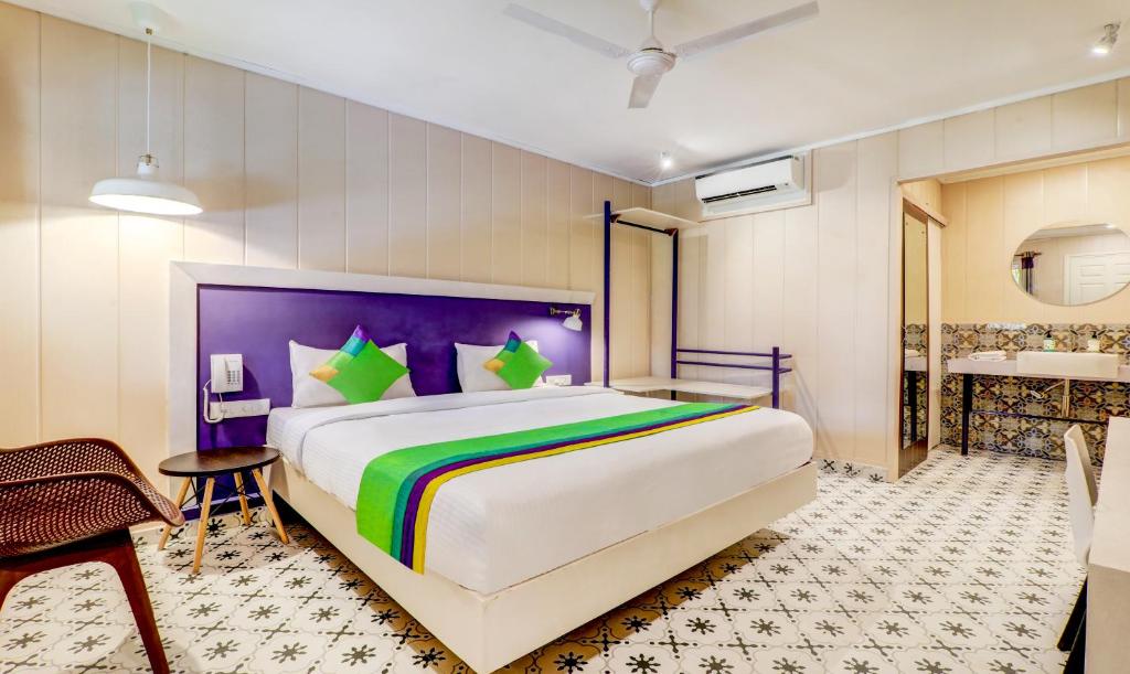 Двухместный ([Sanitized] Standard Double Room) отеля Treebo Trend Morjim Banyan Resort, Морджим