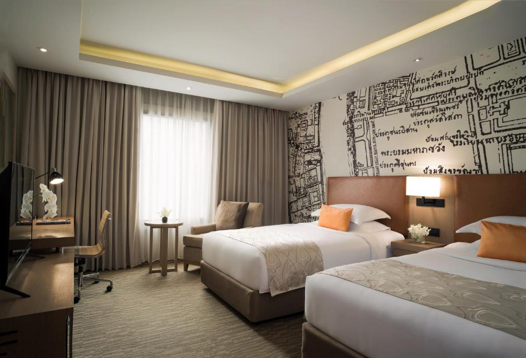 Двухместный (Двухместный номер «Гранд» Делюкс с 2 отдельными кроватями) отеля Grand Mercure Bangkok Fortune, Бангкок