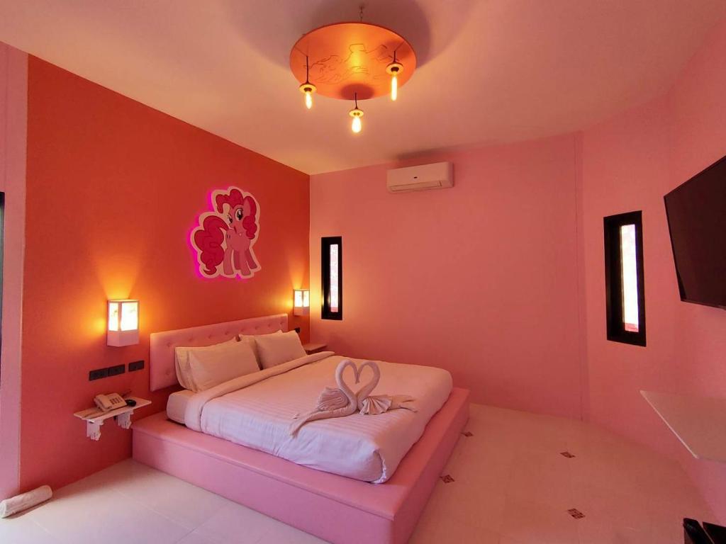 Одноместный (Одноместный номер с ванной) мотеля Bed Villa Chiang Rai, Чианграй