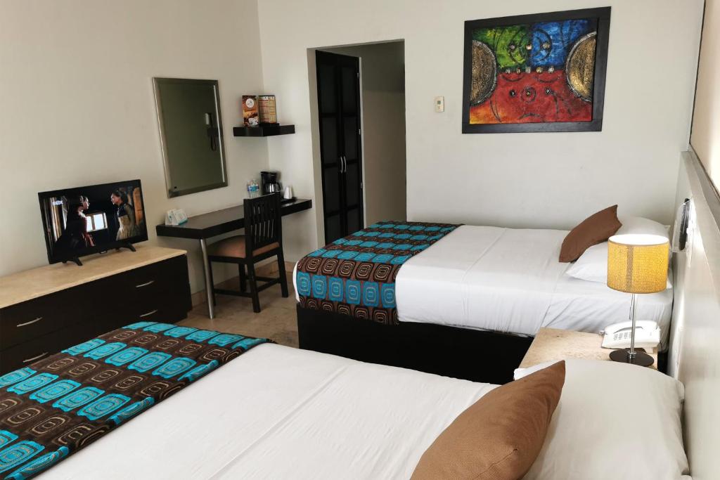 Двухместный (Стандартный двухместный номер с 1 кроватью) отеля Coral Island Beach View Hotel, Масатлан