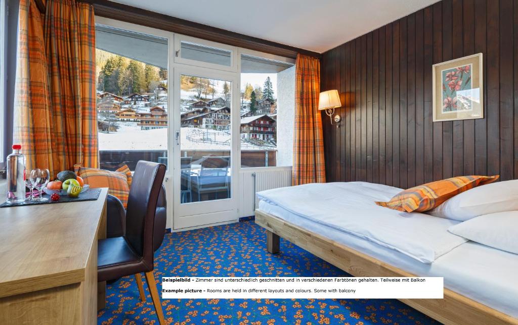 Одноместный (Одноместный номер) отеля Derby Swiss Quality Hotel, Гриндельвальд