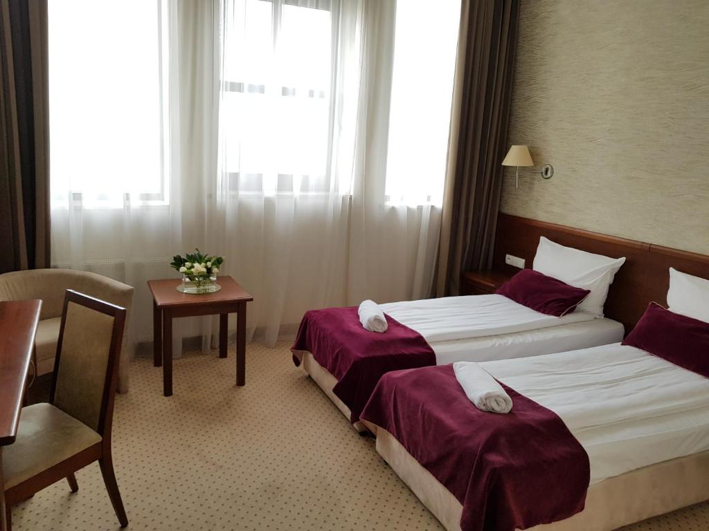 Двухместный (Двухместный номер с 1 кроватью или 2 отдельными кроватями, вид на Старый город) отеля Hotel Starzyński Spa & Wellness, Плоцк