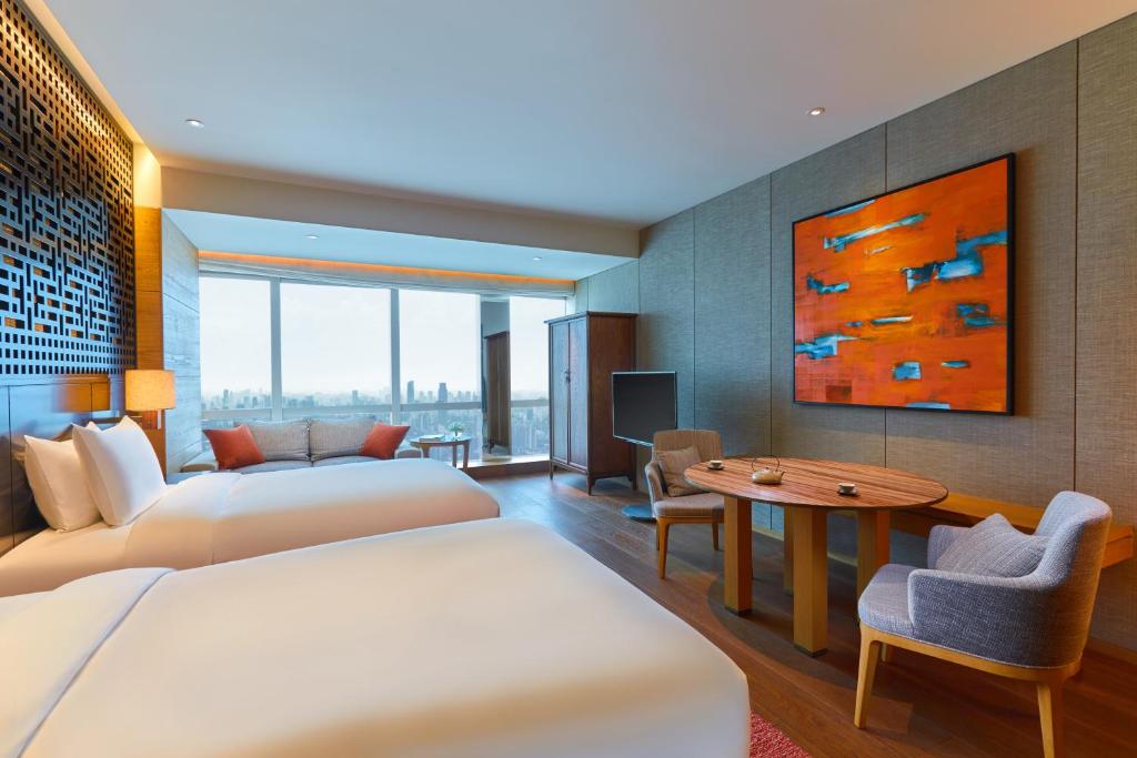 Двухместный (2 Double Beds Canton Tower View), Park Hyatt Guangzhou