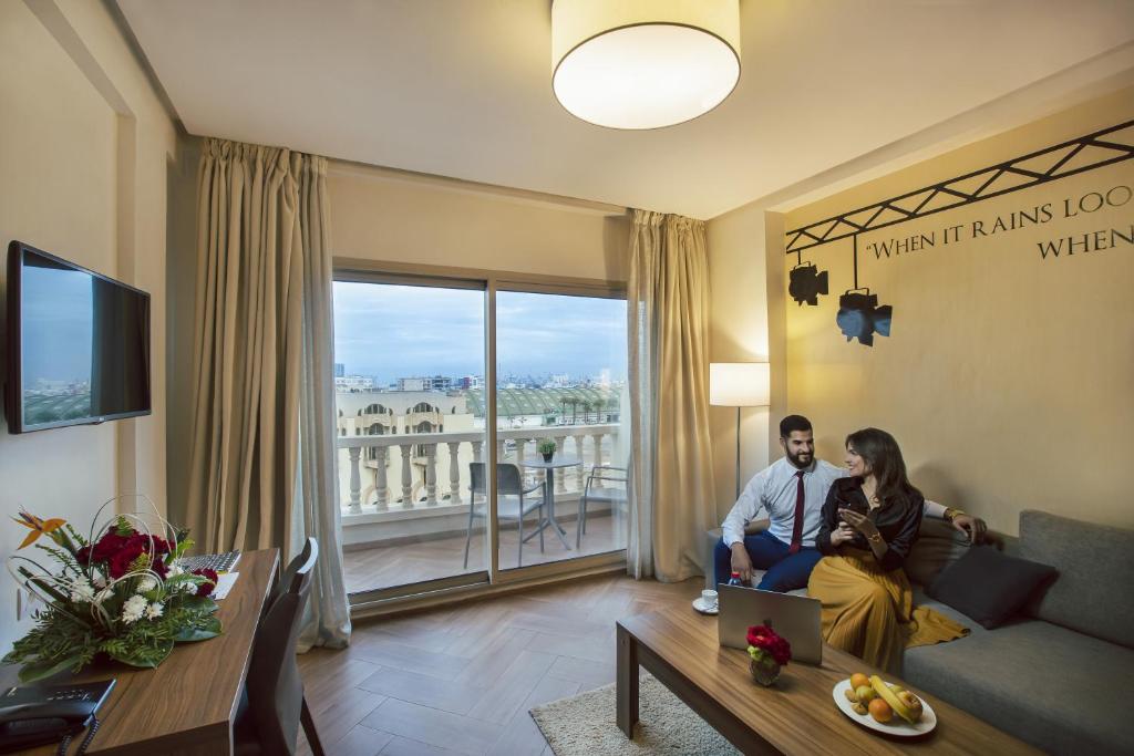 Студио (Улучшенный люкс Gold) апарт-отеля Melliber Appart Hotel, Касабланка