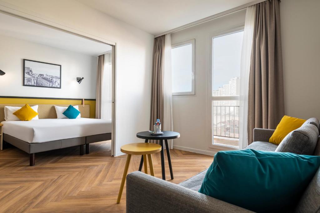 Апартаменты (Апартаменты с 1 спальней (для 4 взрослых)), Aparthotel Adagio Paris Montrouge