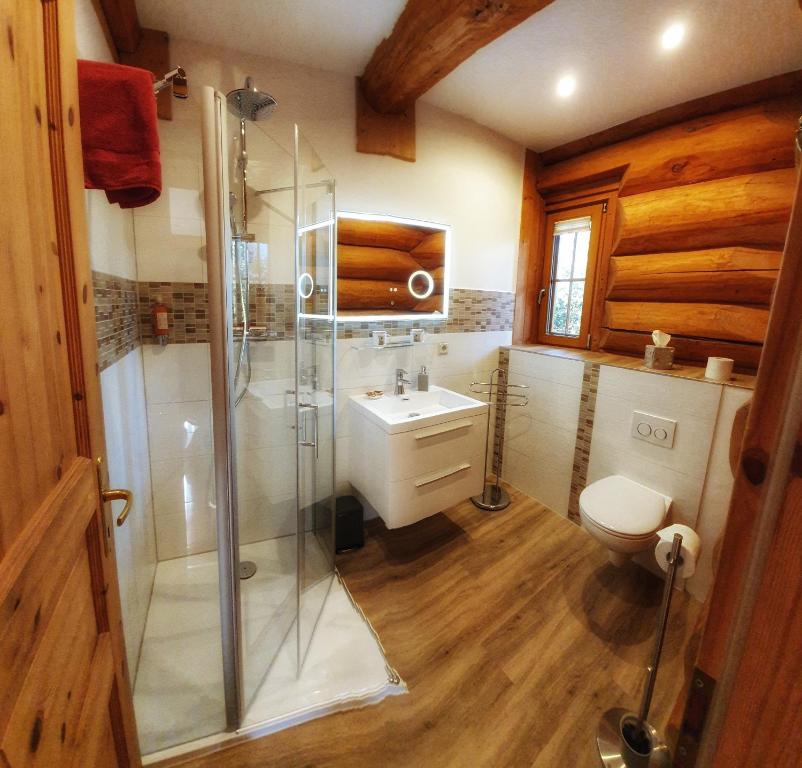 Двухместный (Double Room with Terrace Log House), Pension Forsthaus Georgshöhe