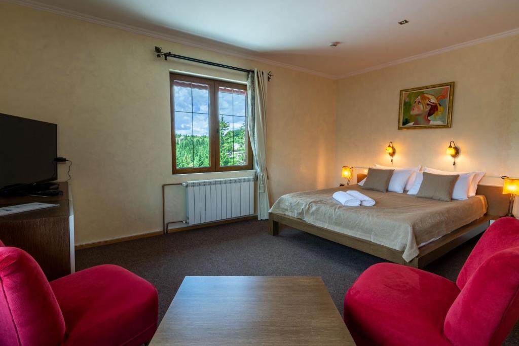Двухместный (Стандартный двухместный номер с 1 кроватью или 2 отдельными кроватями) отеля Ski Hotel, Жабляк