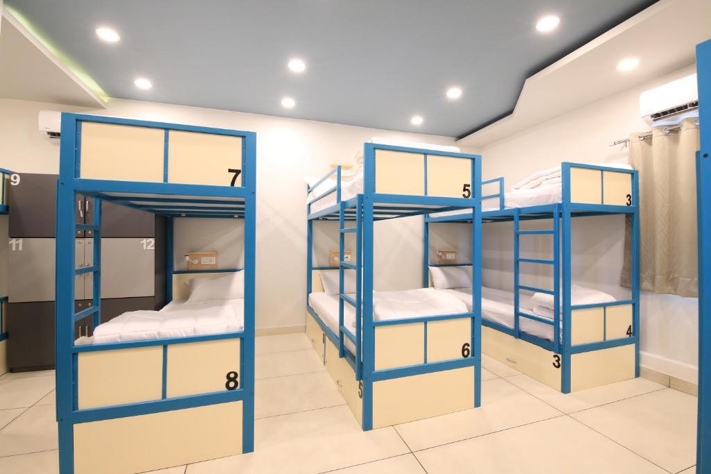 Номер (Кровать в общем номере для мужчин и женщин с кондиционером), Blue Beds Hostel