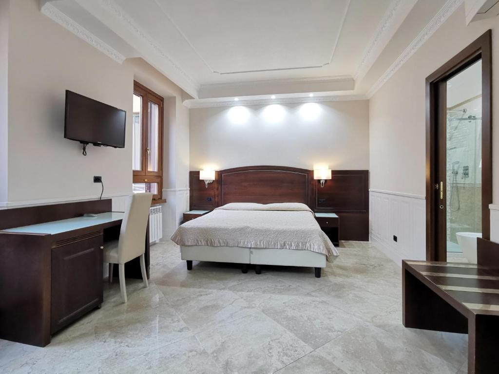 Двухместный (Улучшенный двухместный номер с 1 кроватью или 2 отдельными кроватями) отеля Valentino House, Рим