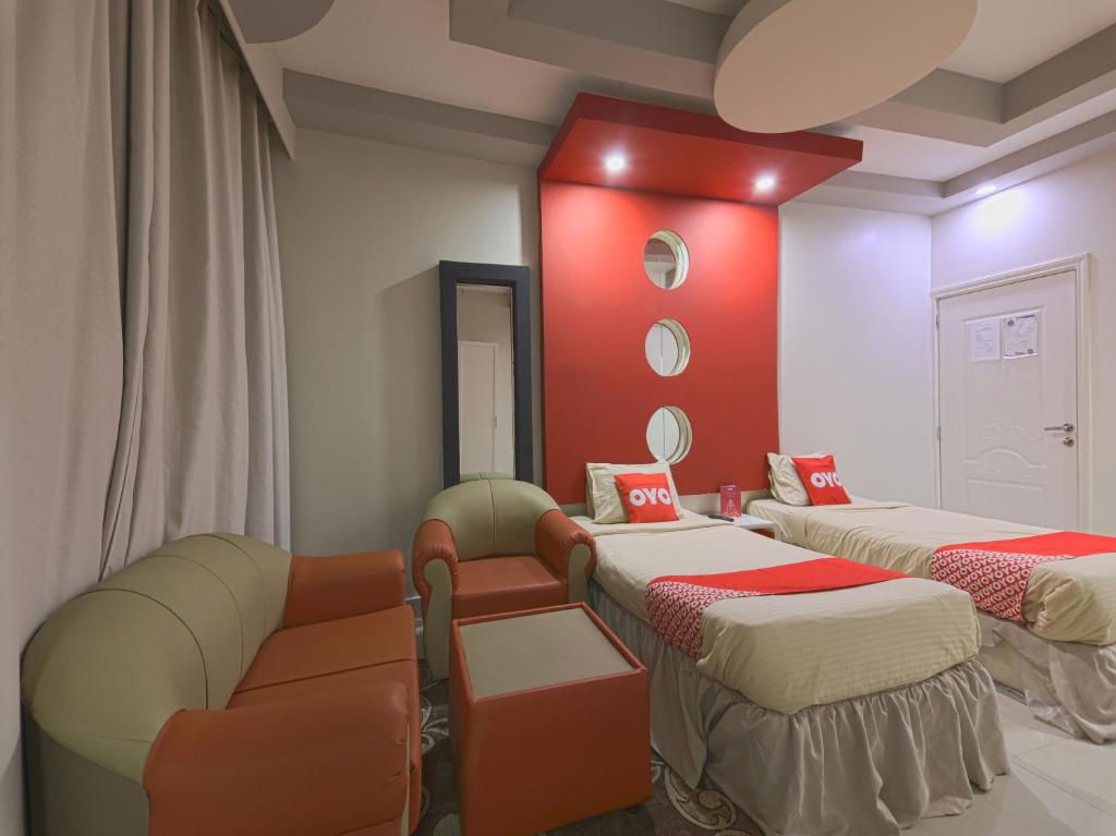 Двухместный (Двухместный номер Делюкс с 2 отдельными кроватями) отеля OYO 129 Al Bayrahaa Hotel Apartments, Маскат