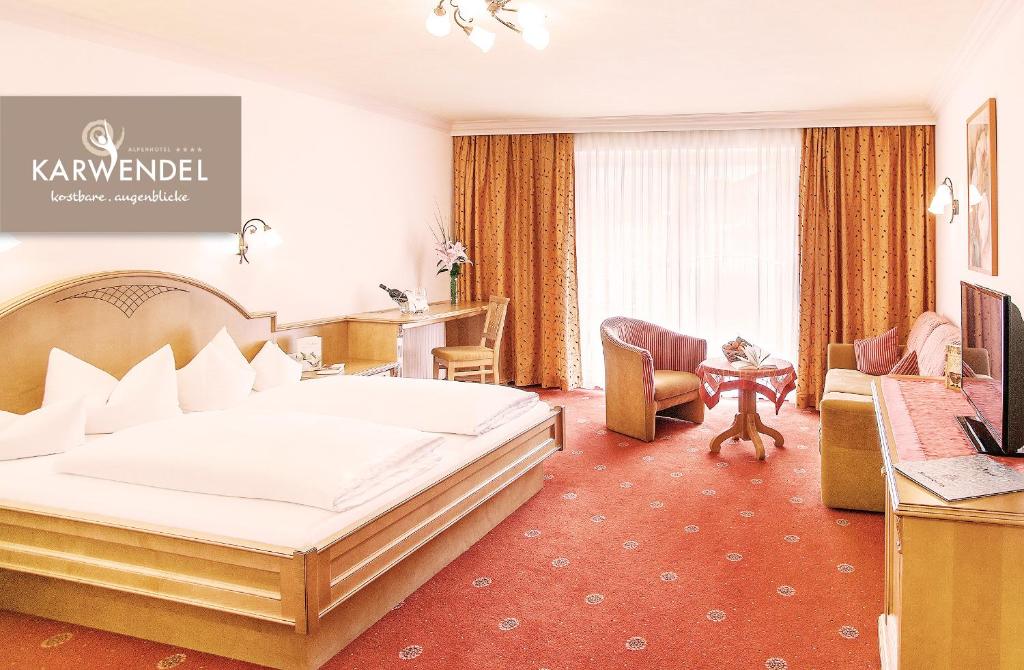 Двухместный (Двухместный номер Делюкс с 1 кроватью) отеля Alpenhotel Karwendel -Adults only-, Зефельд-ин-Тироль