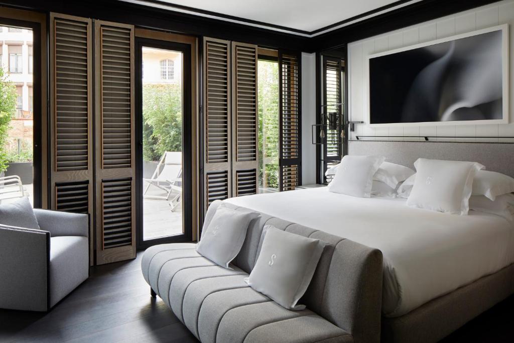 Двухместный (Двухместный номер Делюкс с 1 кроватью и террасой) отеля Seventy Barcelona, Барселона